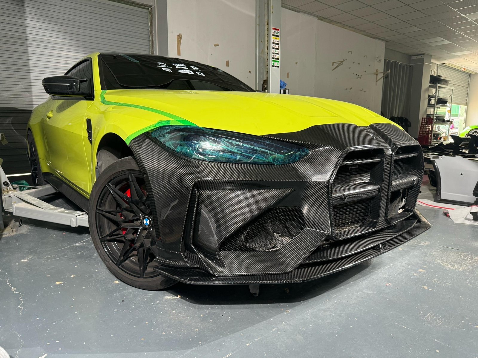 Carbon Fiber AD Style Front Bumper W/ Front Lip - BMW G80 M3/G82/G83 M4