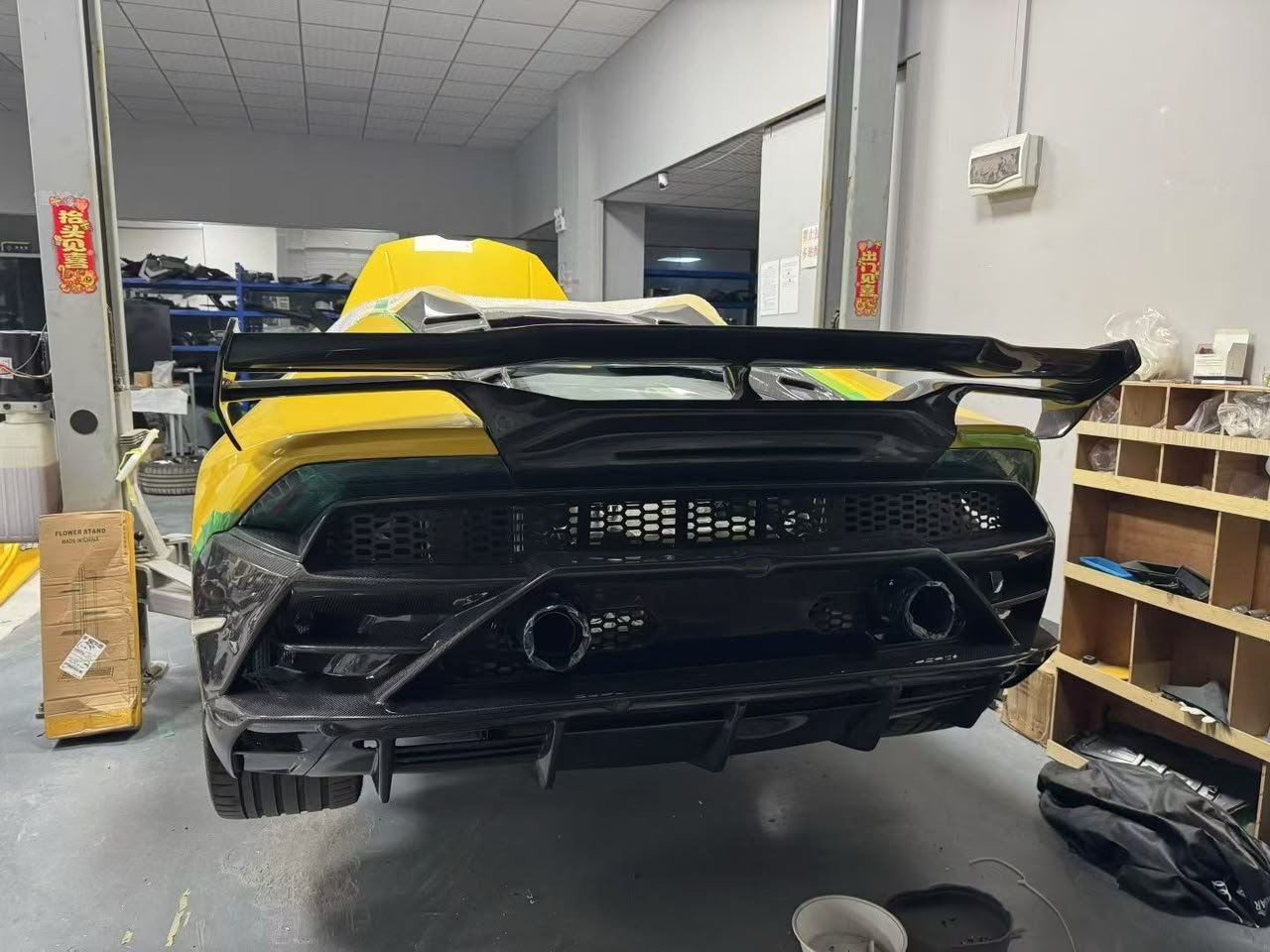 Carbon Fiber Evo Style Front and Rear Bumper Conversion kit - Lamborghini Huracan