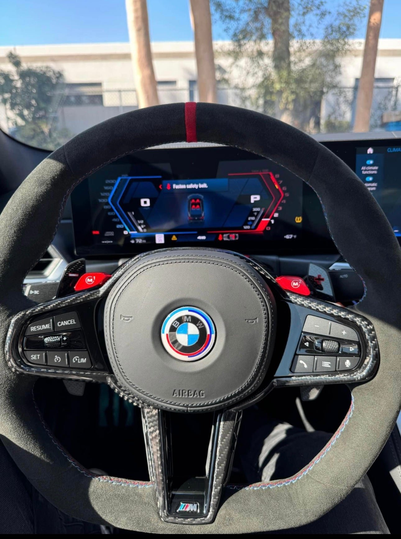 LCI conversion Steering Wheel w/ Carbon Fiber Trim Complete Replacement- BMW G Chassis