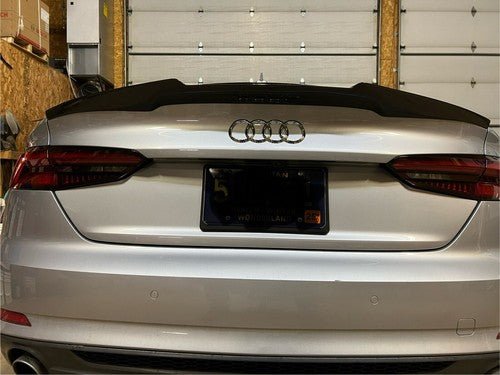V Style Carbon Fiber Spoiler - AUDI B9 A5 S5 RS5 SPORTBACK - 图片 4