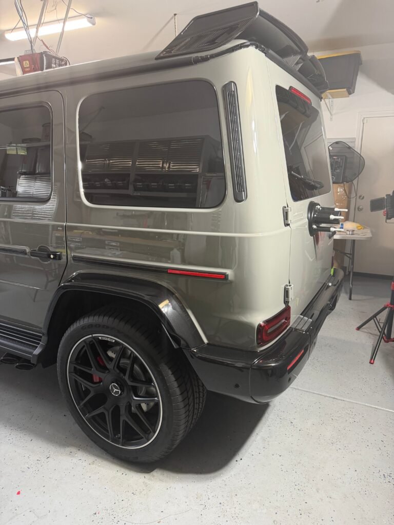 Carbon Fiber Rear B style rear Roof Spoiler - Mercedes G wagon G400 G500 G550 G63 W465