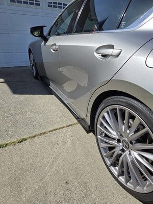 Gloss Black Side Skirt Extensions V3 - 2021-2025 Lexus IS300 IS350
