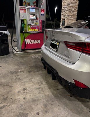 Gloss Black Rear Diffuser w/ LED - 2014-2016 LEXUS IS250 IS350
