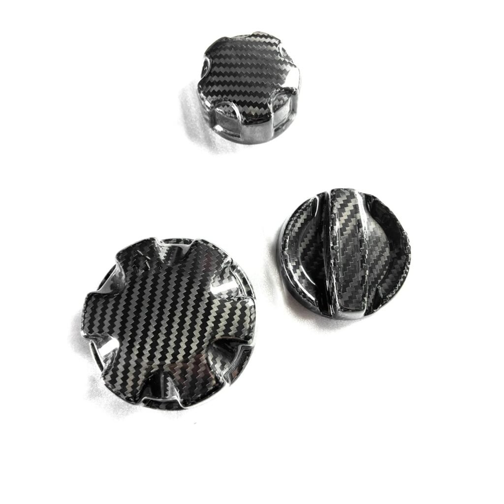 Prepreg Carbon Fiber Engine Bay oils Cap Set - BMW G80 G82 G87 X3M X4M S58