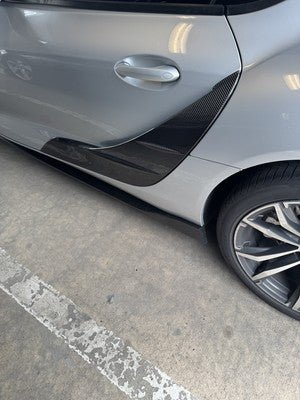 Carbon Fiber Side Door Fender Finned Panel Trim - Toyota A90 Supra