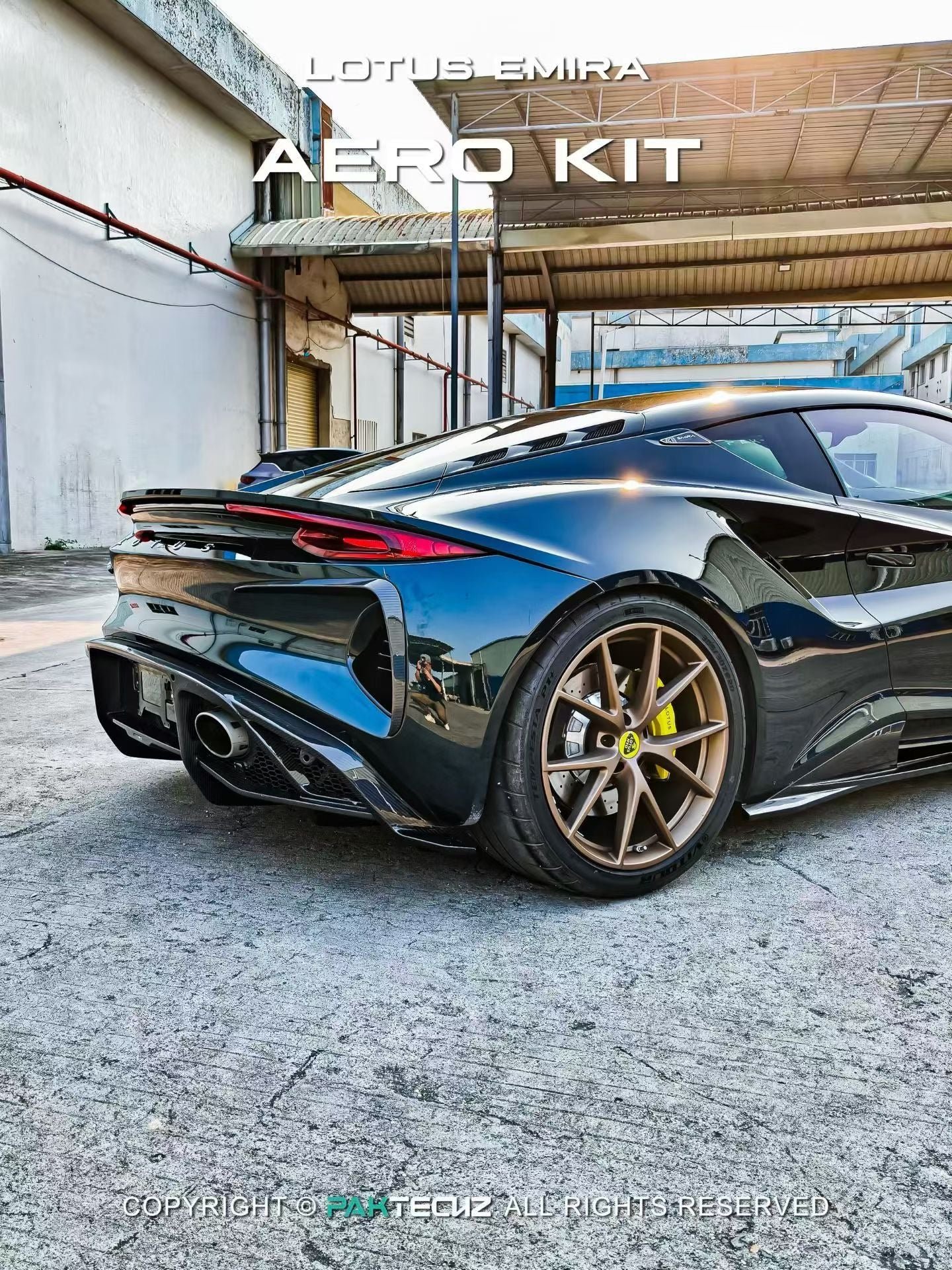 Lotus EMIRA Paktechz Design Carbon Fiber Rear Canards 2022+