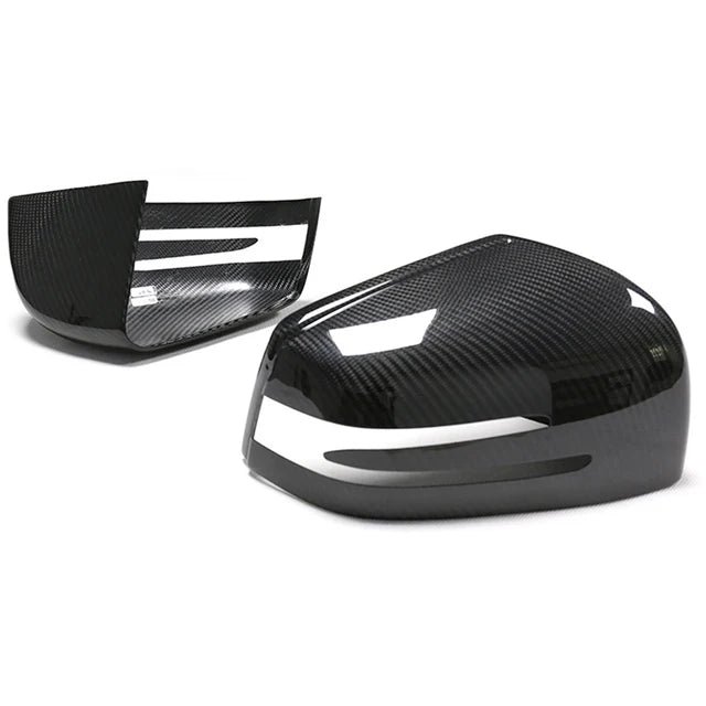 Carbon fiber Mirror Caps Replacement -Carbon Fiber Mirror Cap Set - Mercedes Benz W463 G Class, W166 GLE Class, & X166 GLS Class