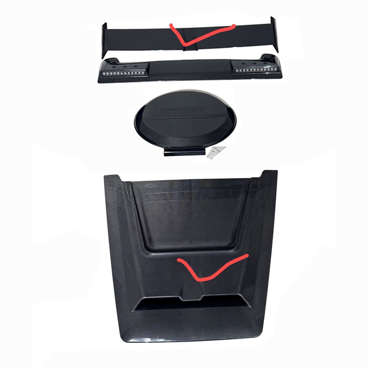 Carbon Engine Engine Cover hood trim - Mercedes G wagon W465
