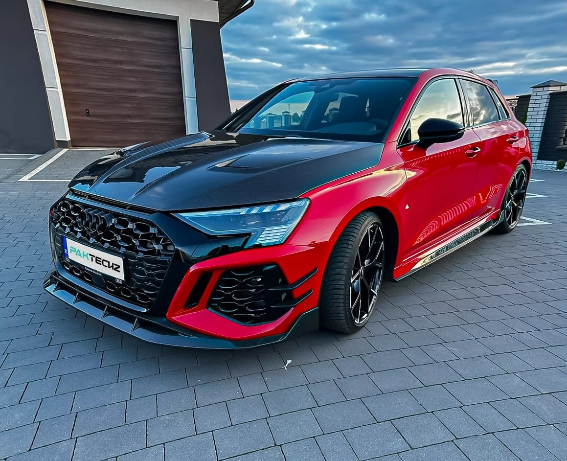V2 Dry Carbon Fiber Front Lip for Audi RS3 8Y - 图片 2