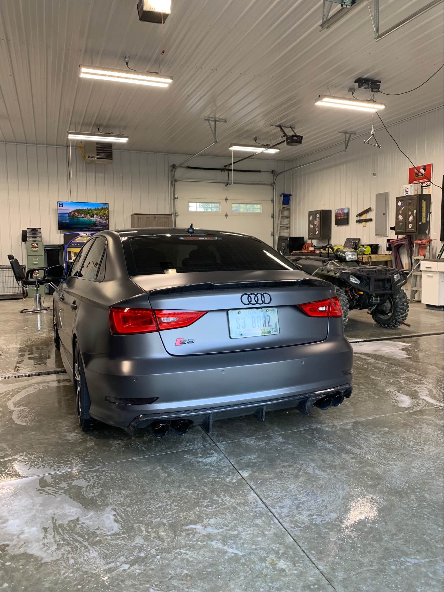 Carbon Fiber Rear Diffuser - Audi S3 / 8V S line