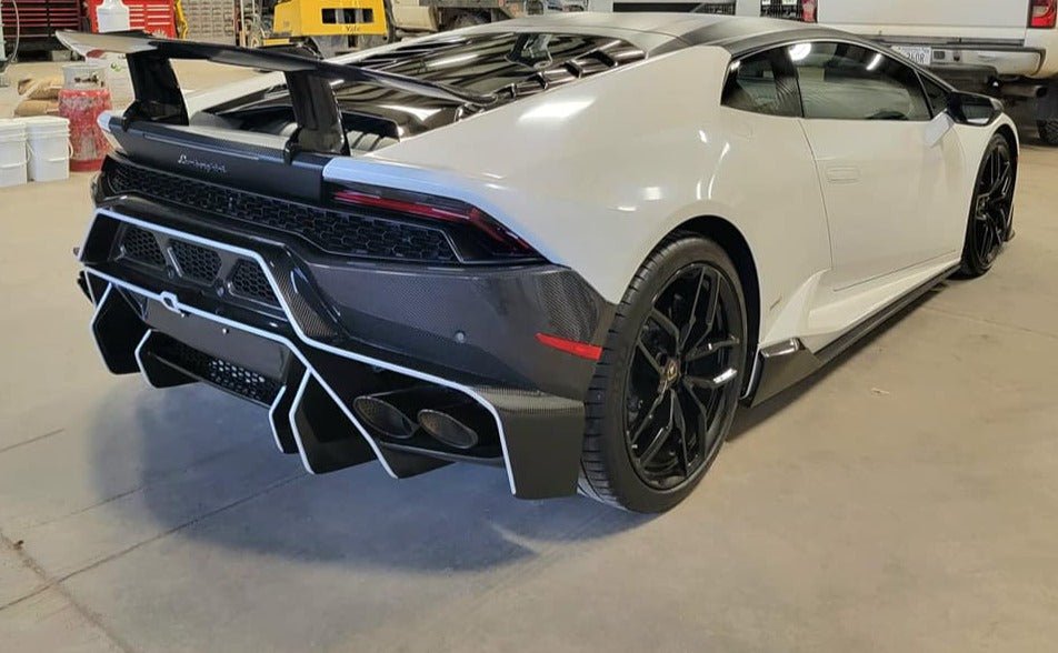 Carbon Fiber Perf Style Rear Wing w/ base - Lamborghini Huracan