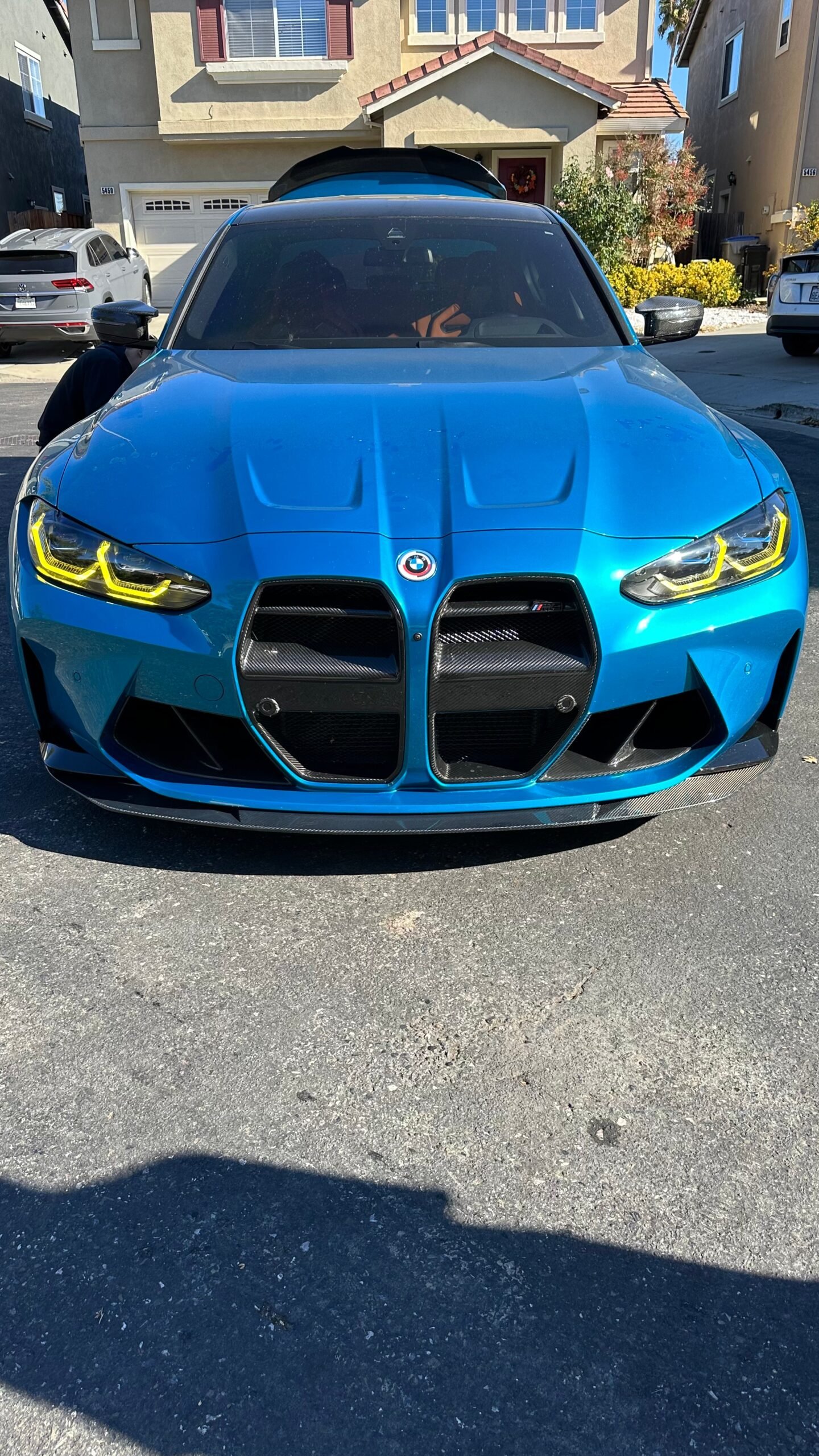 MHC Style Carbon Fiber Front Lower Splitter Lip - BMW G80 M3 & G82 / G83 M4 - Image 3