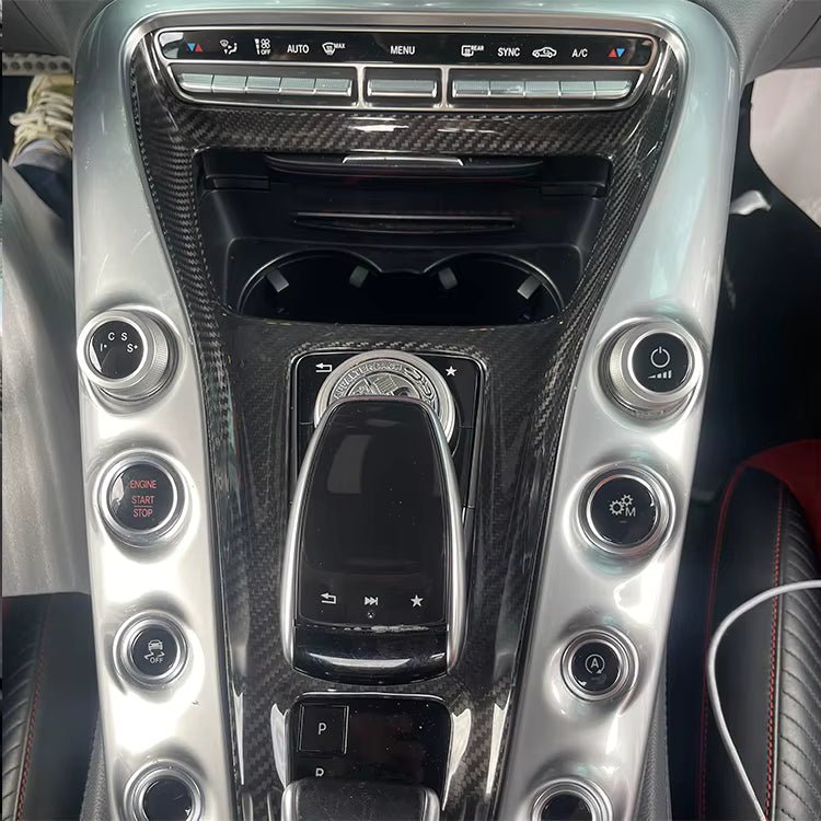Carbon Fiber INterior Gear Shift Panel Cover - Mercedes Benz AMG GT GTR GTS C190 R190 2015-2018 - 图片 6