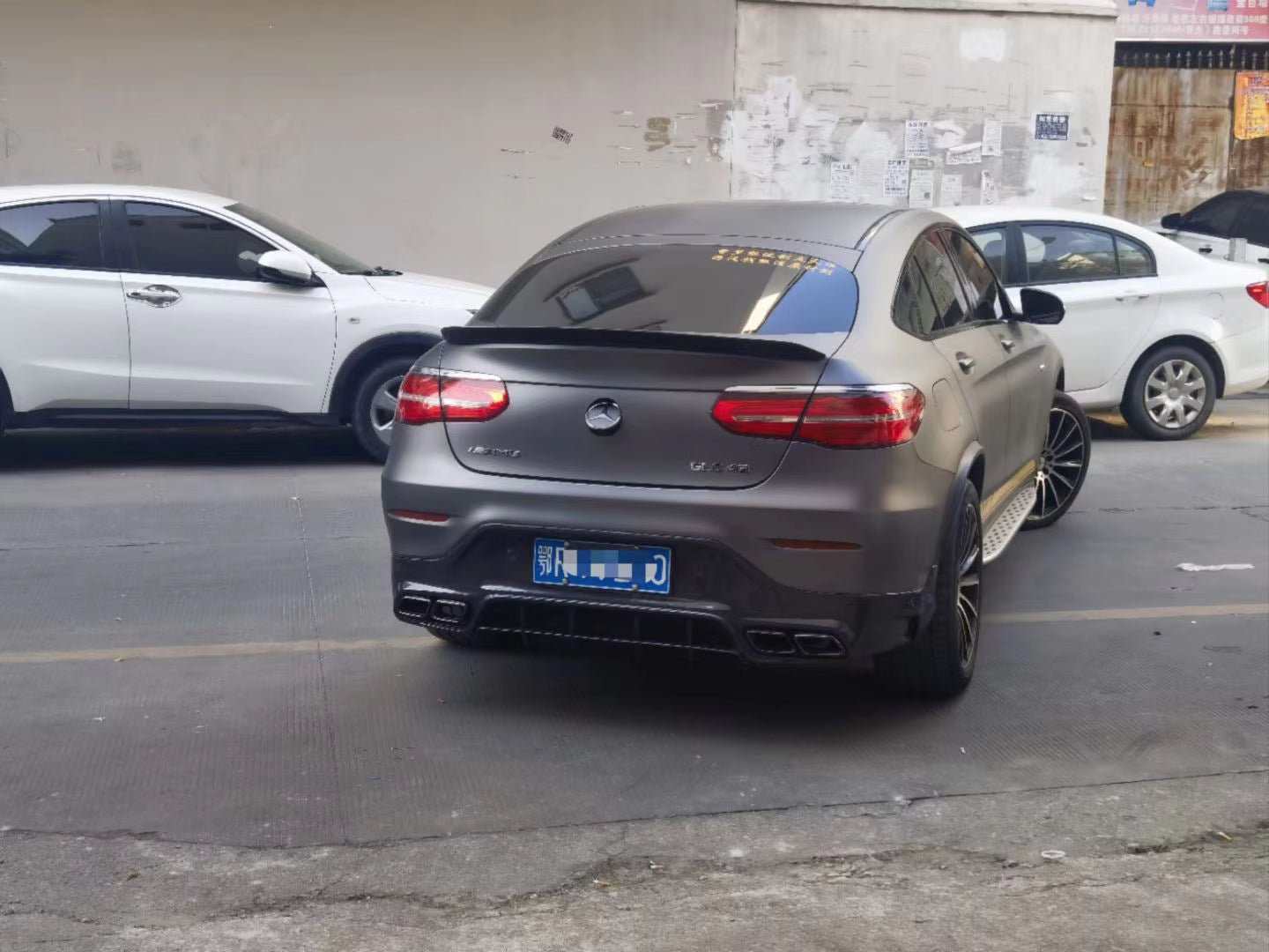 Carbon Fiber Rear T Style Trunk Spoiler - Mercedes-Benz GLC220 GLC43 GLC63 AMG W253 Coupe - 图片 3
