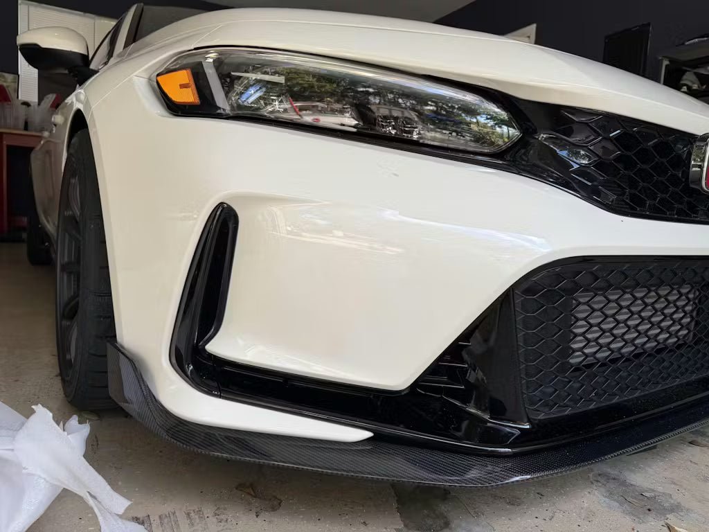 Honda Civic 11Th FL5 TYPE R 23+ Carbon Fiber Front Lip extension - Image 3