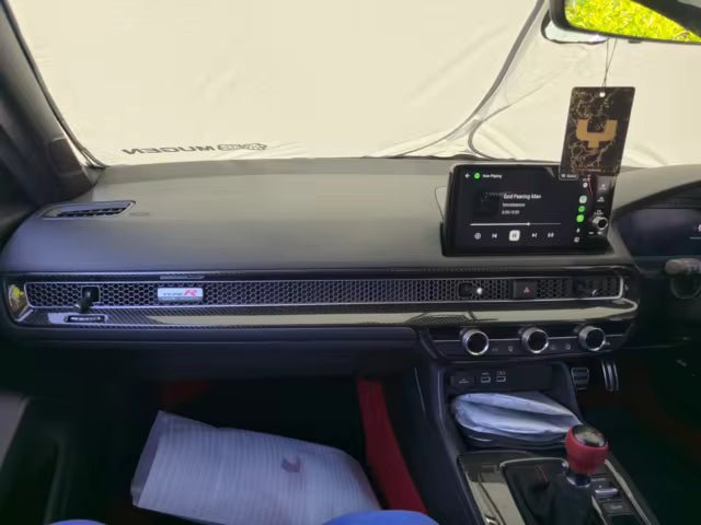Carbon Fiber Console Dashboard Panel Trim Cover - Honda Civic Type R FL5