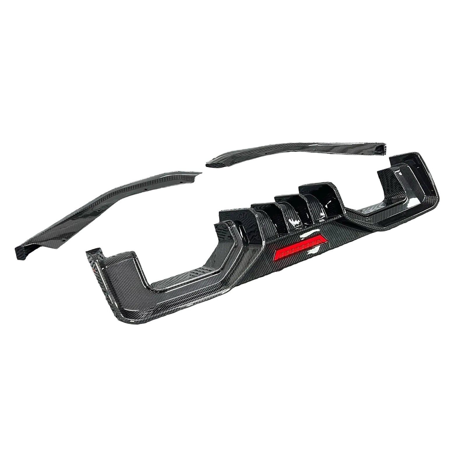 Carbon Fiber Diffuser w/ LED Light AD Style - BMW G80/G81/G82/G83 M3 M4
