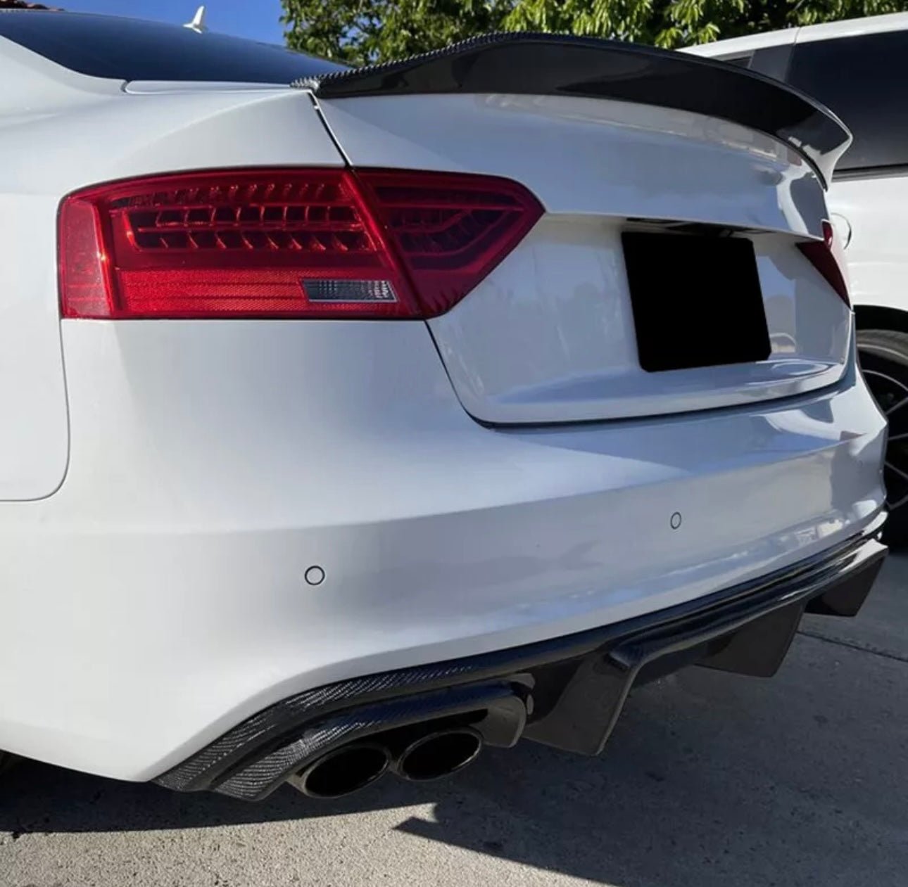 V2 Carbon Fiber Trunk Spoiler - Audi RS5 / S5 / A5 S Line - 图片 2