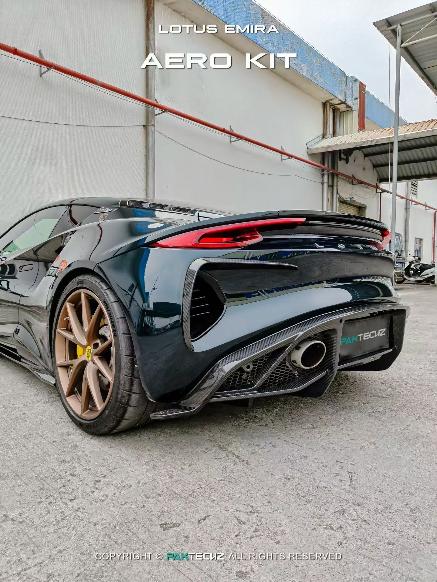 Lotus EMIRA Paktechz Design Carbon Fiber Rear Canards 2022+