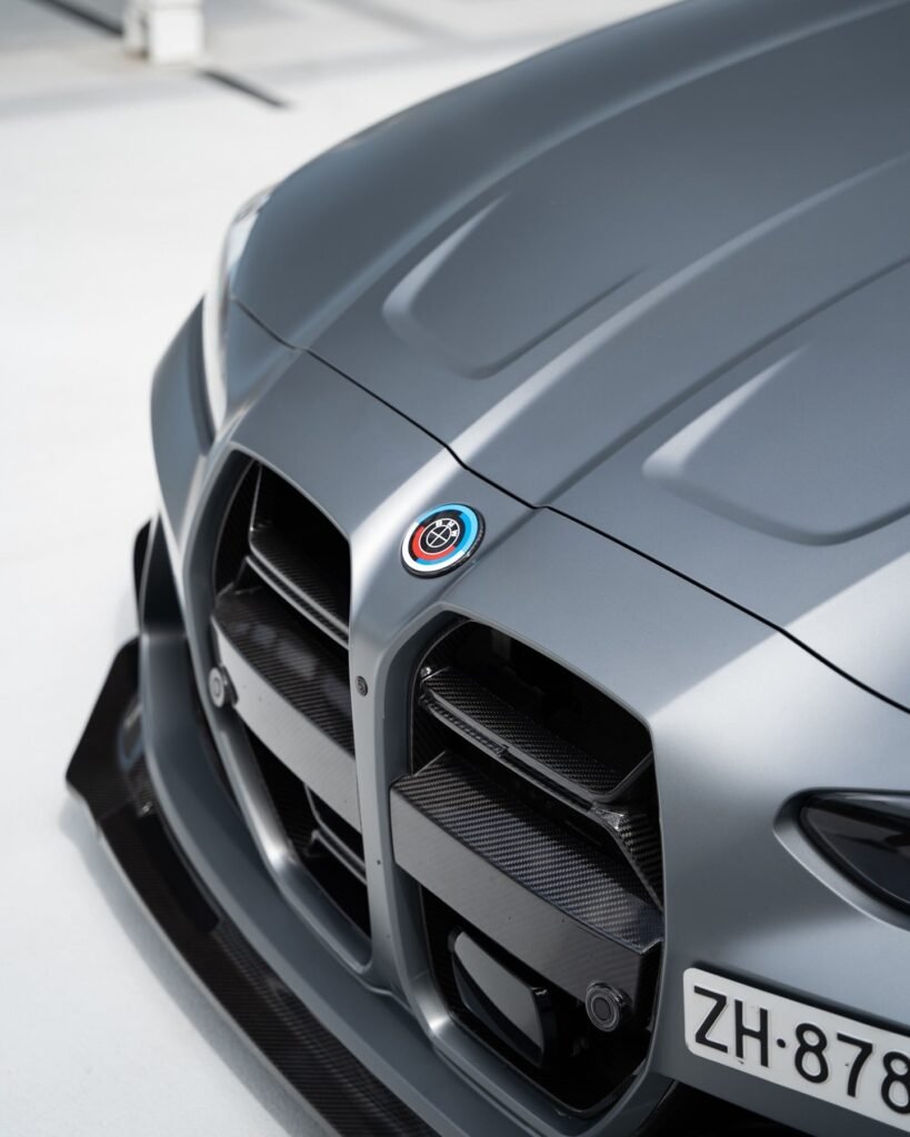 Carbon Fiber 50th Years M Heritage Emblem Roundel Cover & Hub Cap Replacement (7 Piece)- BMW Roundel