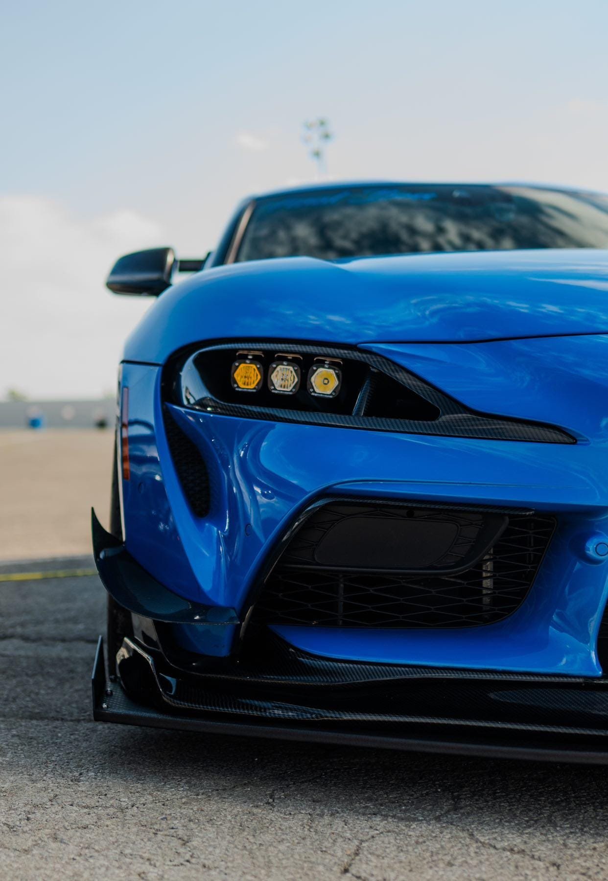 Carbon Fiber Vented HeadLight Air Duct head light delete - Toyota Supra MK5 A90 A91 GR 2019-2024