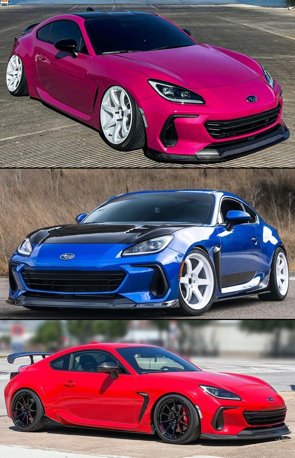 CS Style Carbon Fiber Front Splitter Lip - Subaru BRZ Zd8