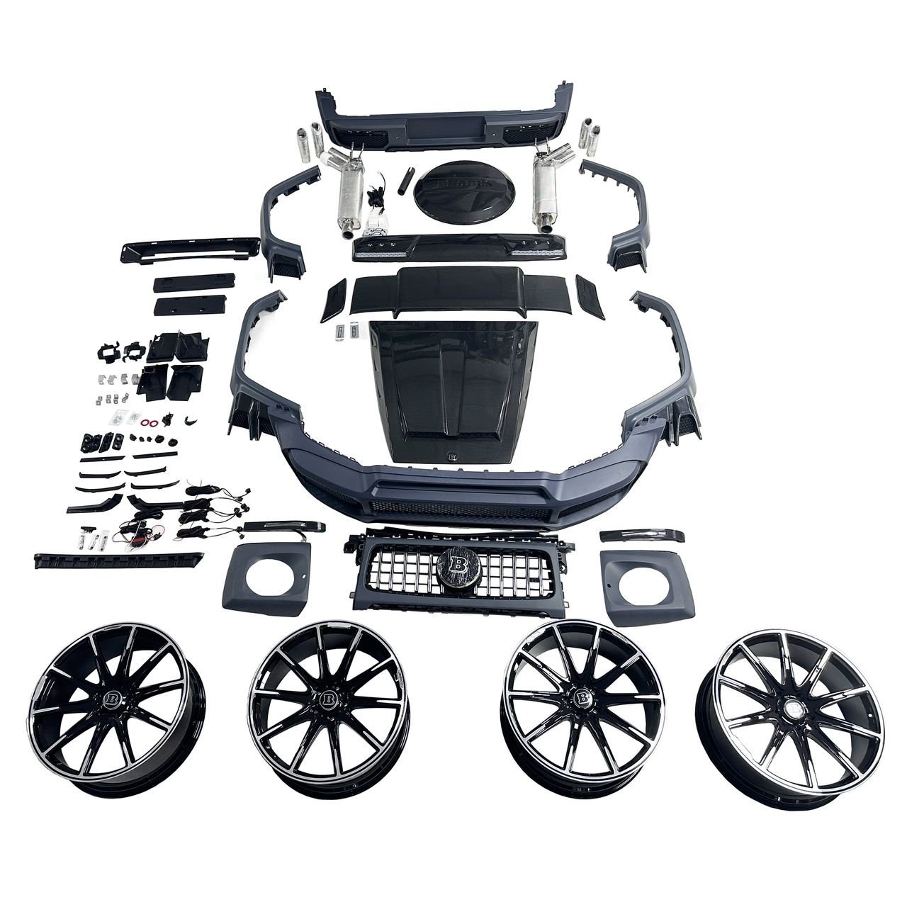 BRB B800 Style Carbon Fiber Body Aero kit BRabus- Mercedes G Wagon W463 & W464 G350 & G500 & G63