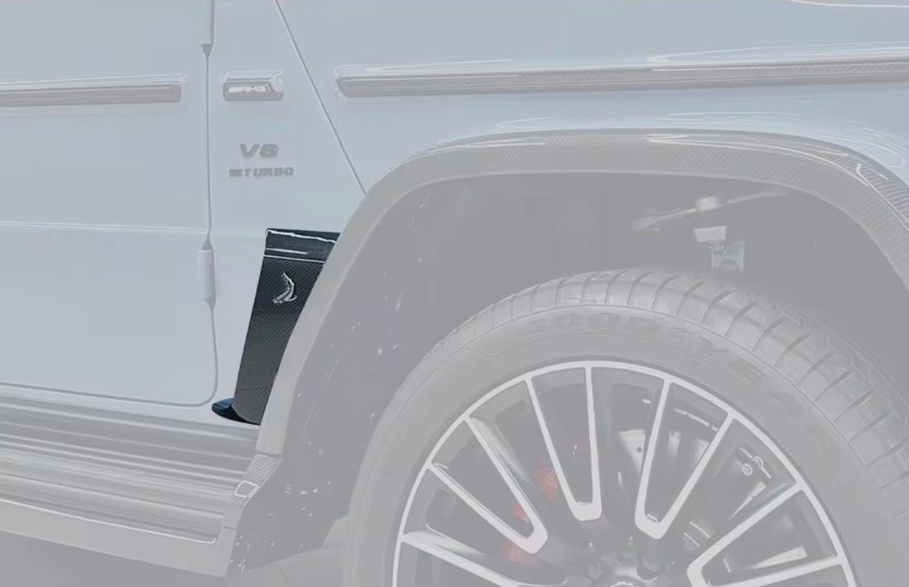 Dry Carbon Fiber TC style Side Air vent Front & Rear cover trim - Mercedes G chassis W465 G63