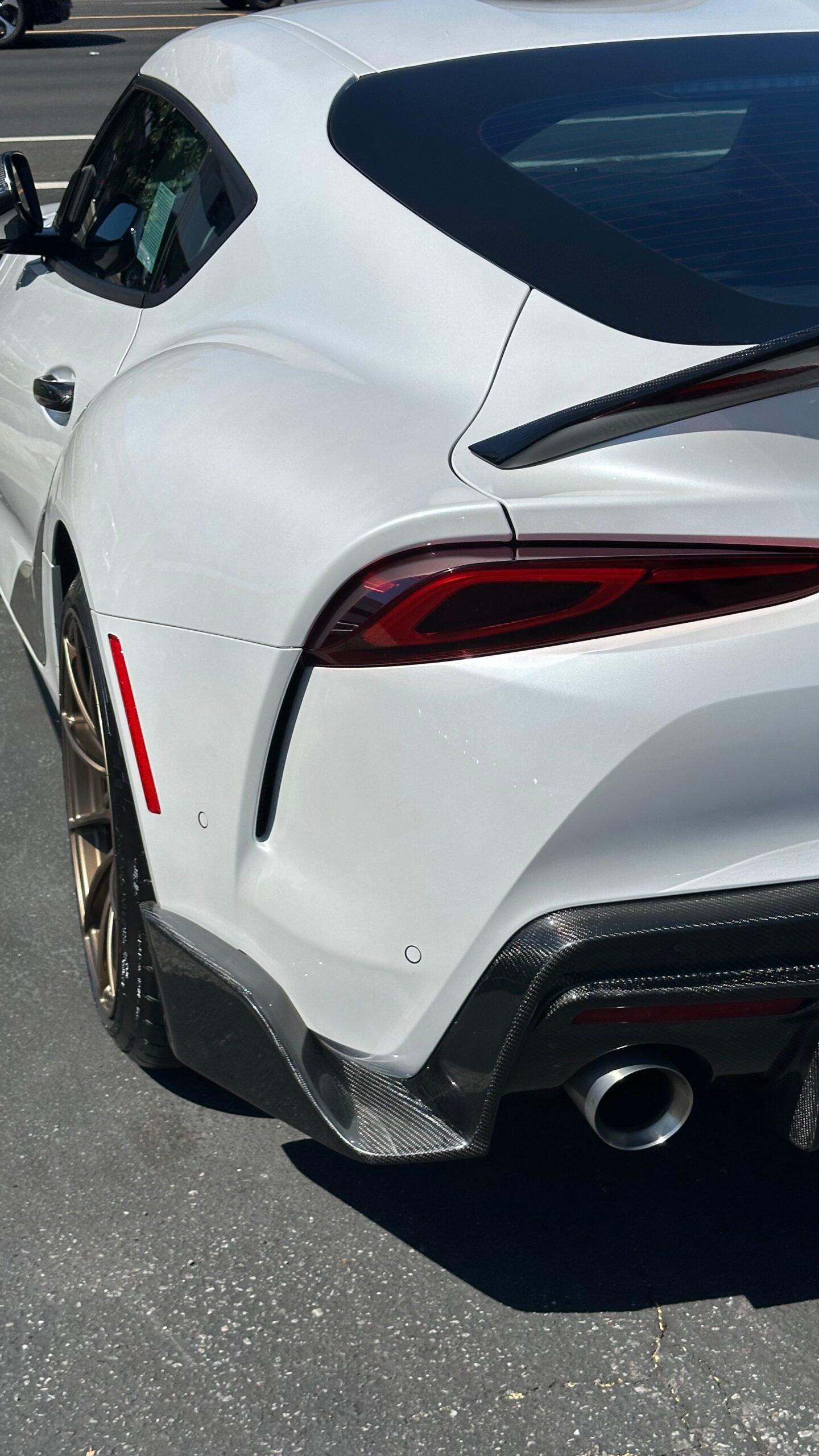 Carbon Fiber Rear Diffuser V2 for Toyota A90 Supra