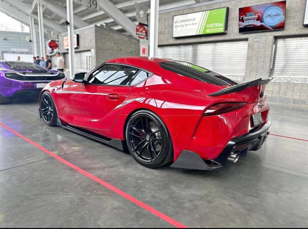 AG Style Carbon Fiber Rear Canard Splitters - Toyota A90 Supra MK5