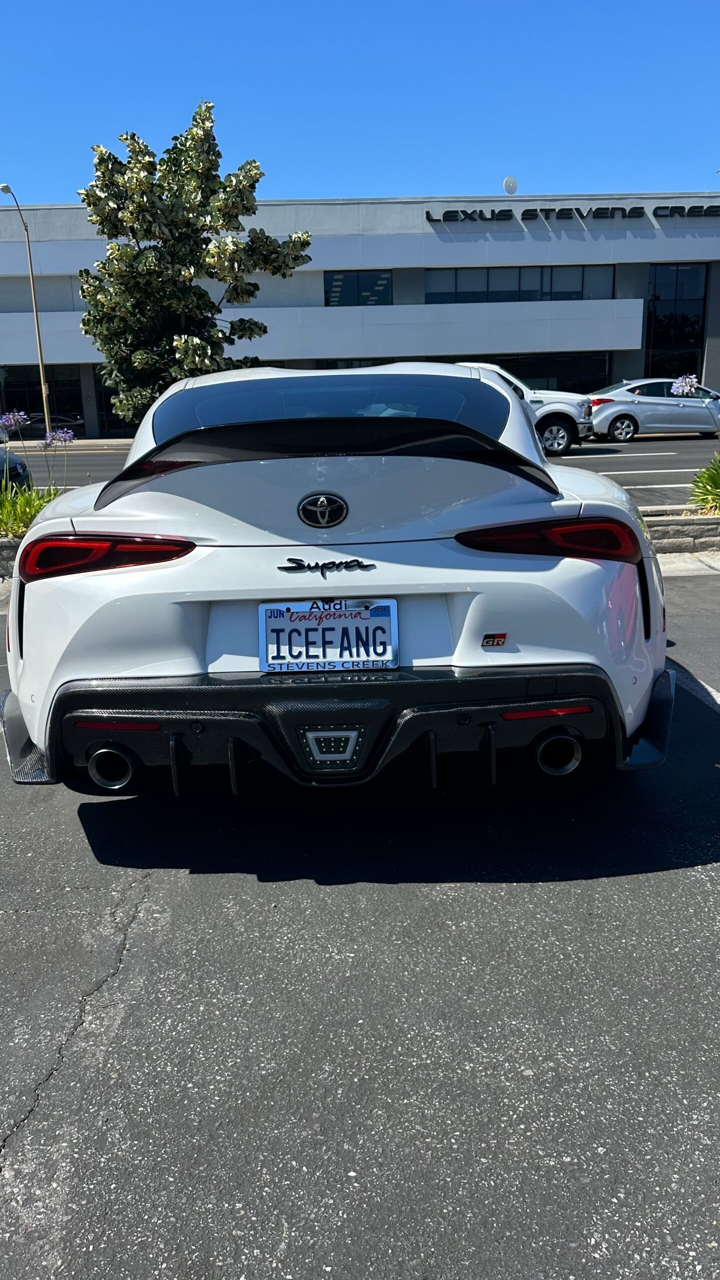 Carbon Fiber Rear Diffuser V2 for Toyota A90 Supra