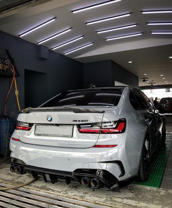 M4 Style Carbon Fiber Trunk Spoiler for BMW G80 M3 & G20 3 Series