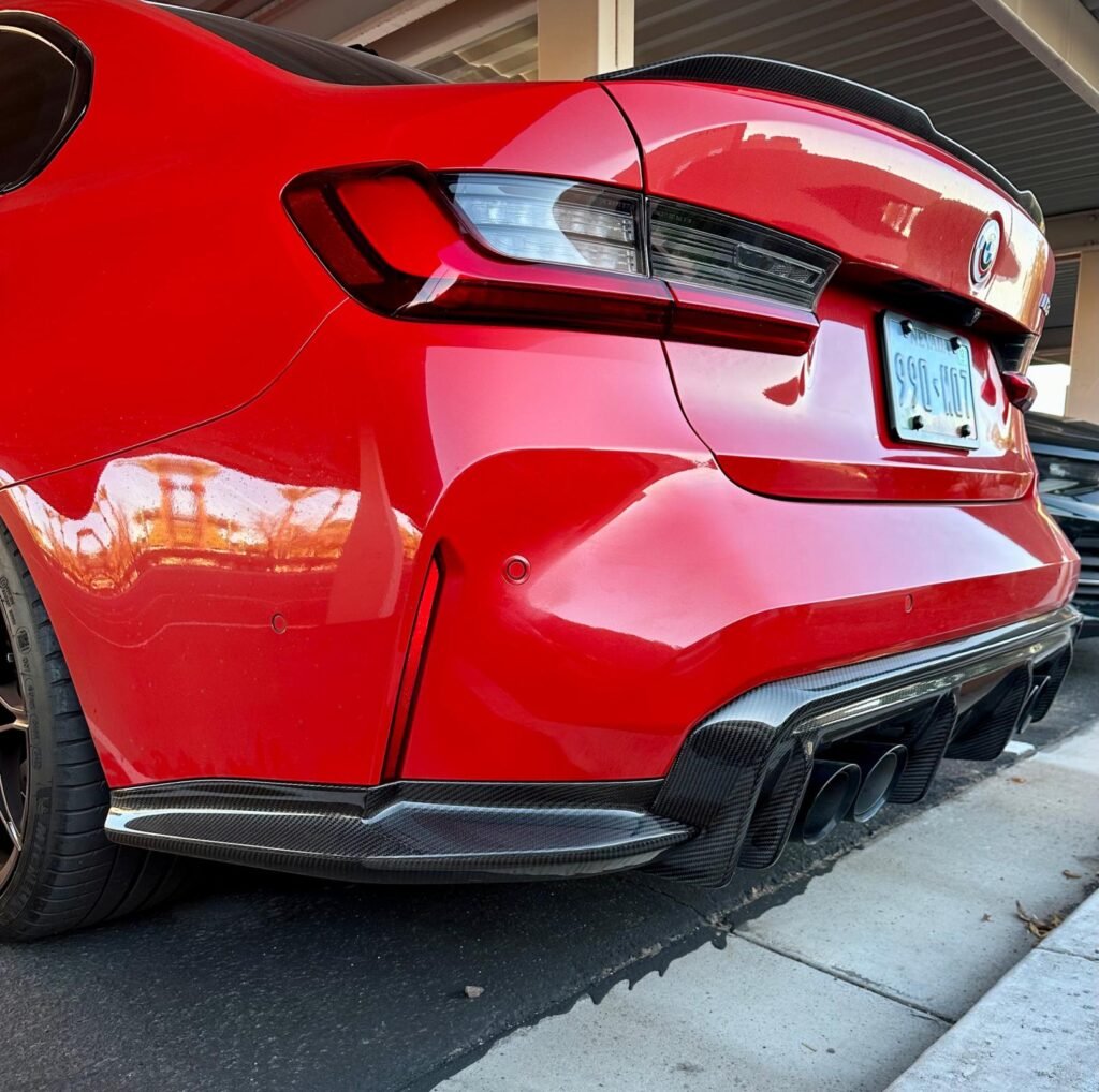 Carbon Fiber 3D Style Rear Diffuser + Corner Extension - 2021-2025 BMW G80 M3 / G82 M4