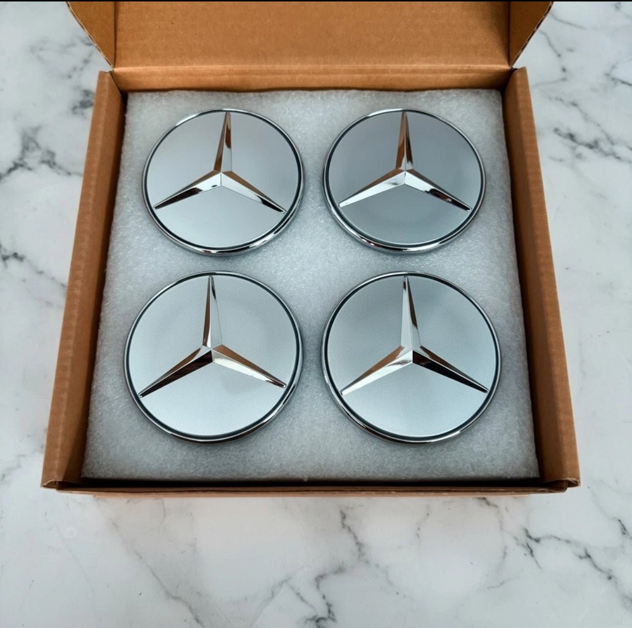 Mercedes Floating Center Wheel Caps fits for 75mm