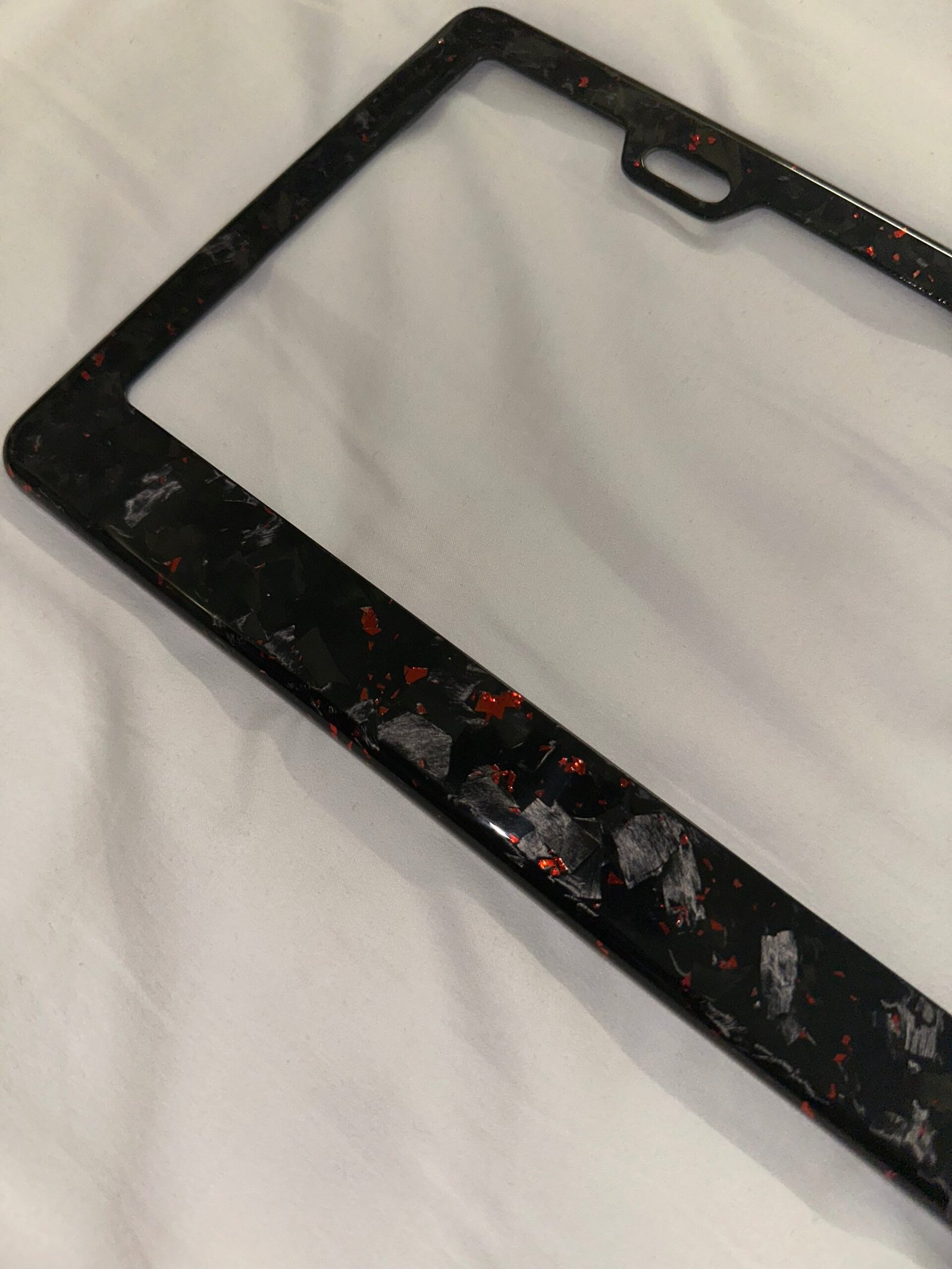 Colored Forged Carbon Fiber Universal License Plate Frame - 图片 6