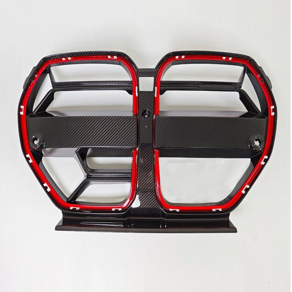 Prepreg Carbon Fiber CSL Red Stripe Front grille - BMW G8X M3 M4 G82 G80