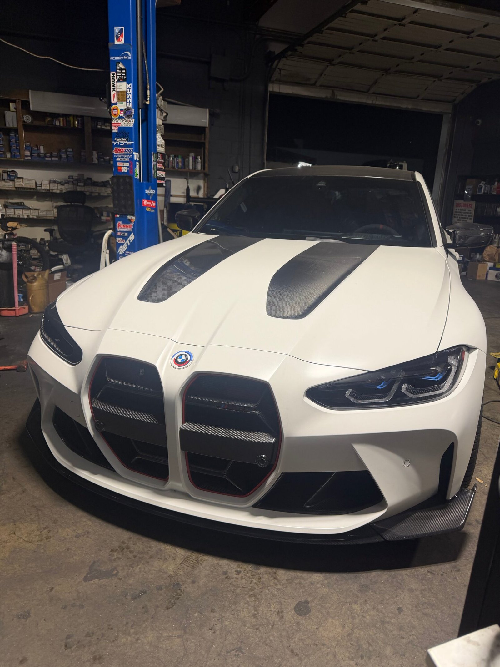 Prepreg Carbon Fiber CSL Red Stripe Front grille - BMW G8X M3 M4 G82 G80
