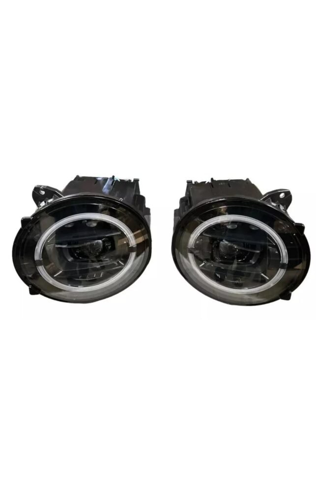 Replacement W464 OE Style Black Headlights For Mercedes-Benz G-Wagon 2019-2025