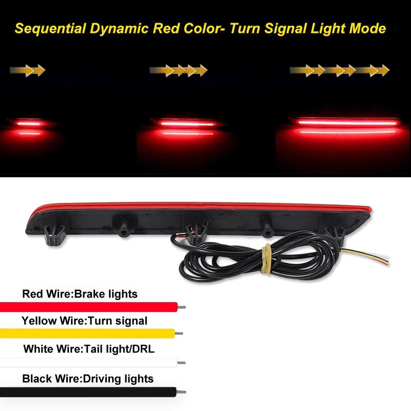 LED Sequential Rear Bumper Reflector Lights - Toyota GR Supra