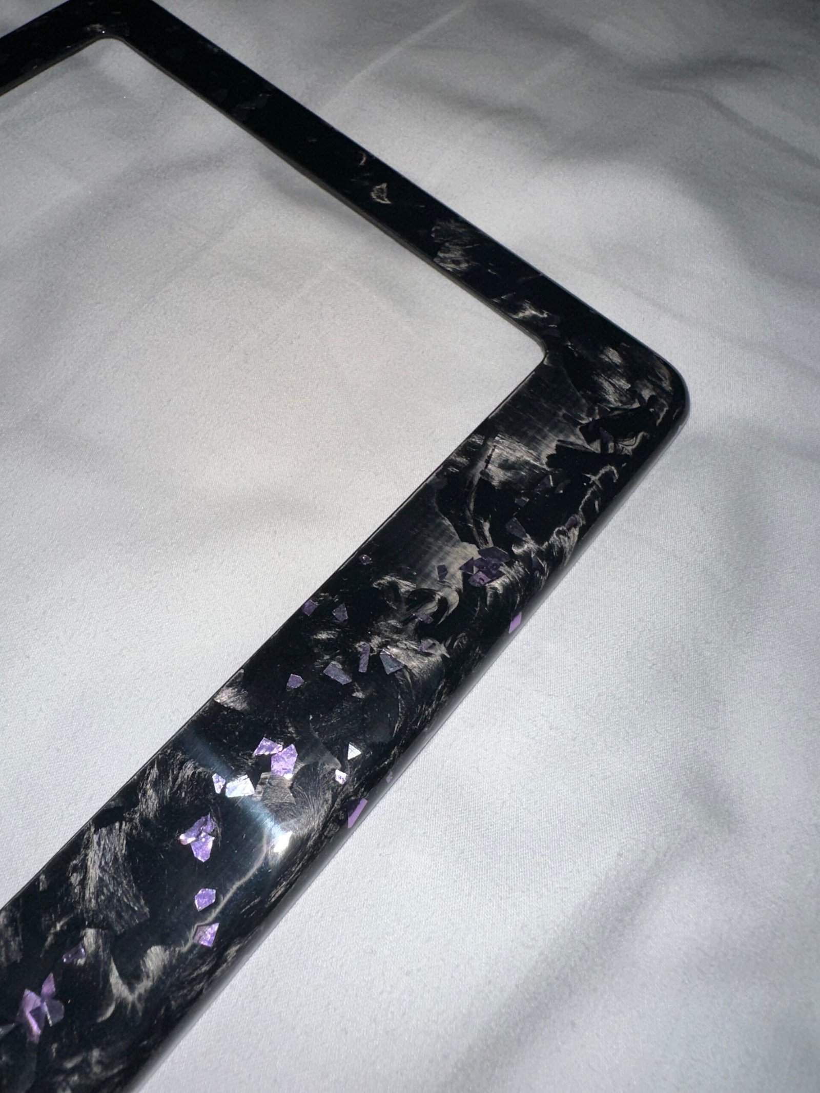 Colored Forged Carbon Fiber Universal License Plate Frame