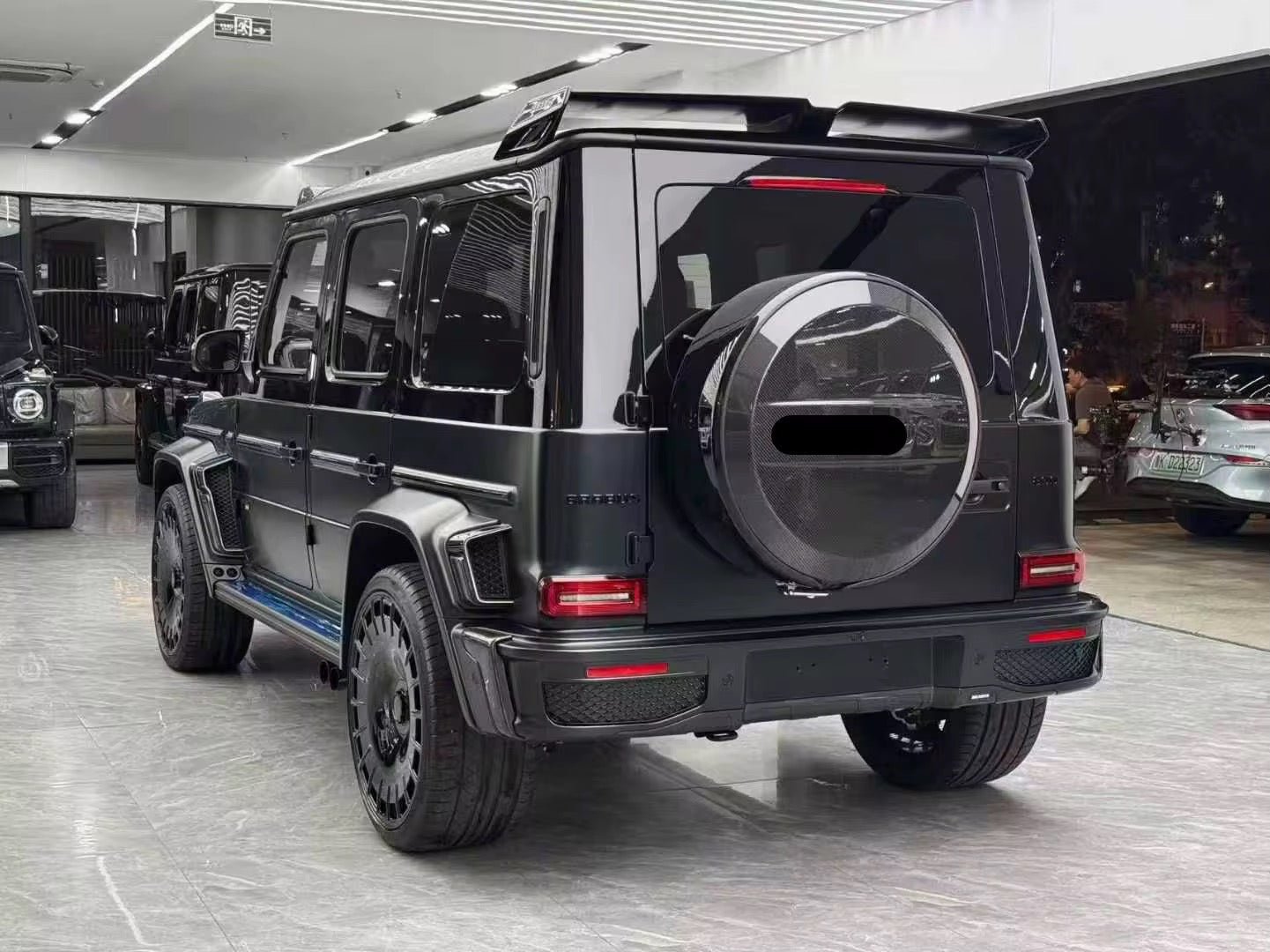Carbon Fiber Rear B style rear Roof Spoiler - Mercedes G wagon G400 G500 G550 G63 W465