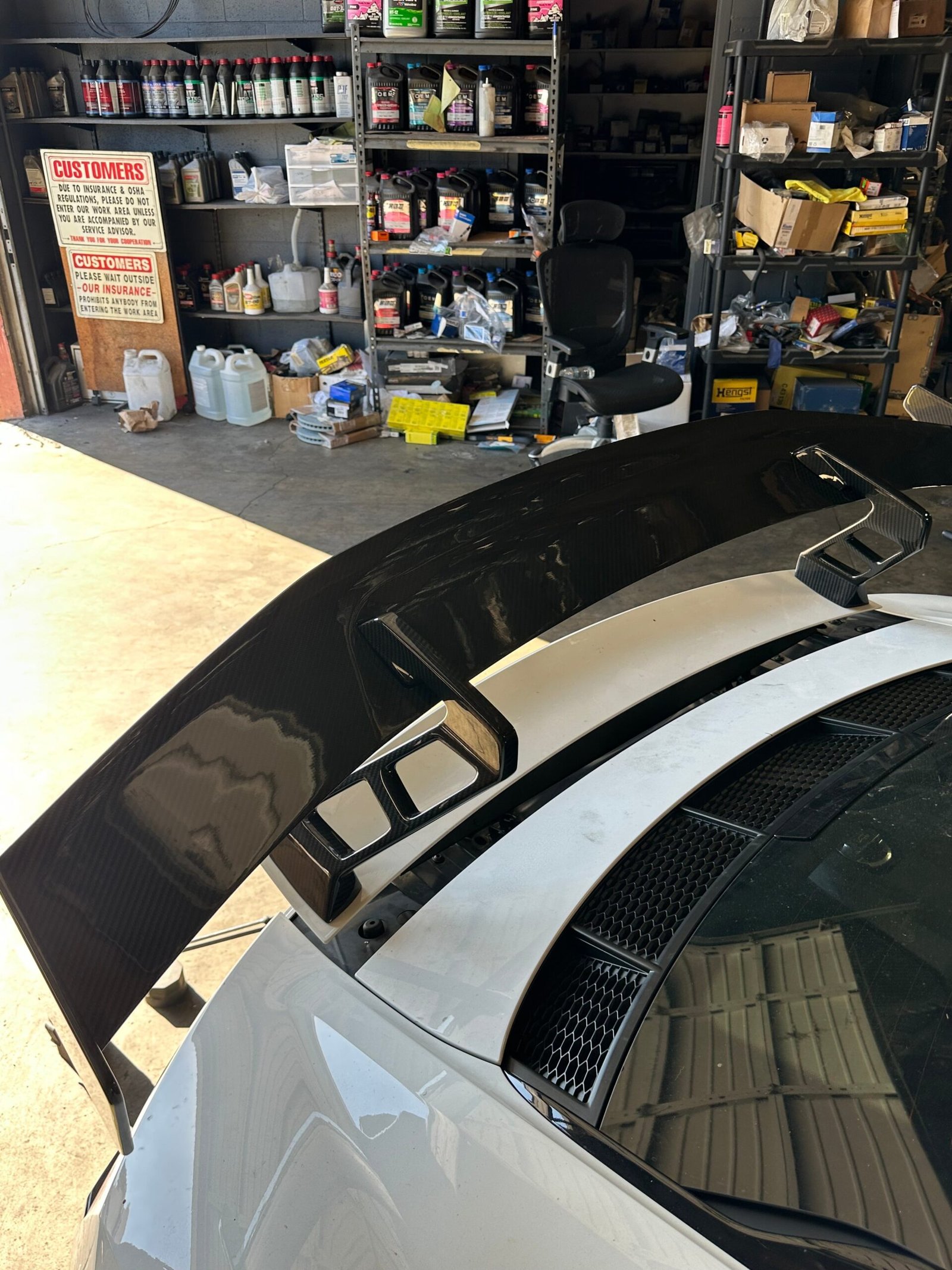 prepreg Carbon Fiber Performance Style V2 Rear High Rise Wing - Audi R8 V10 Gen 2 - 图片 10
