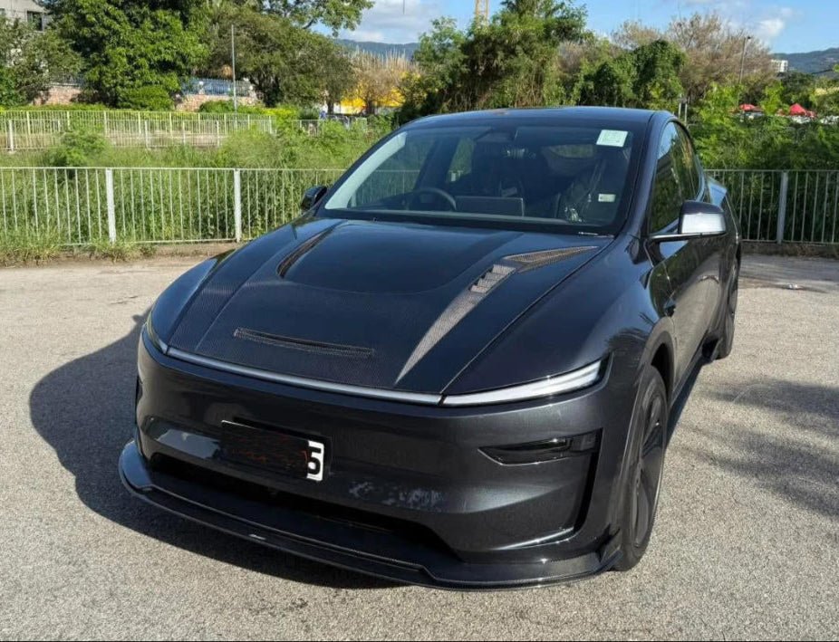 Dry Carbon Fiber Front Lip V2 - Tesla Model Y Juniper 2025 2026