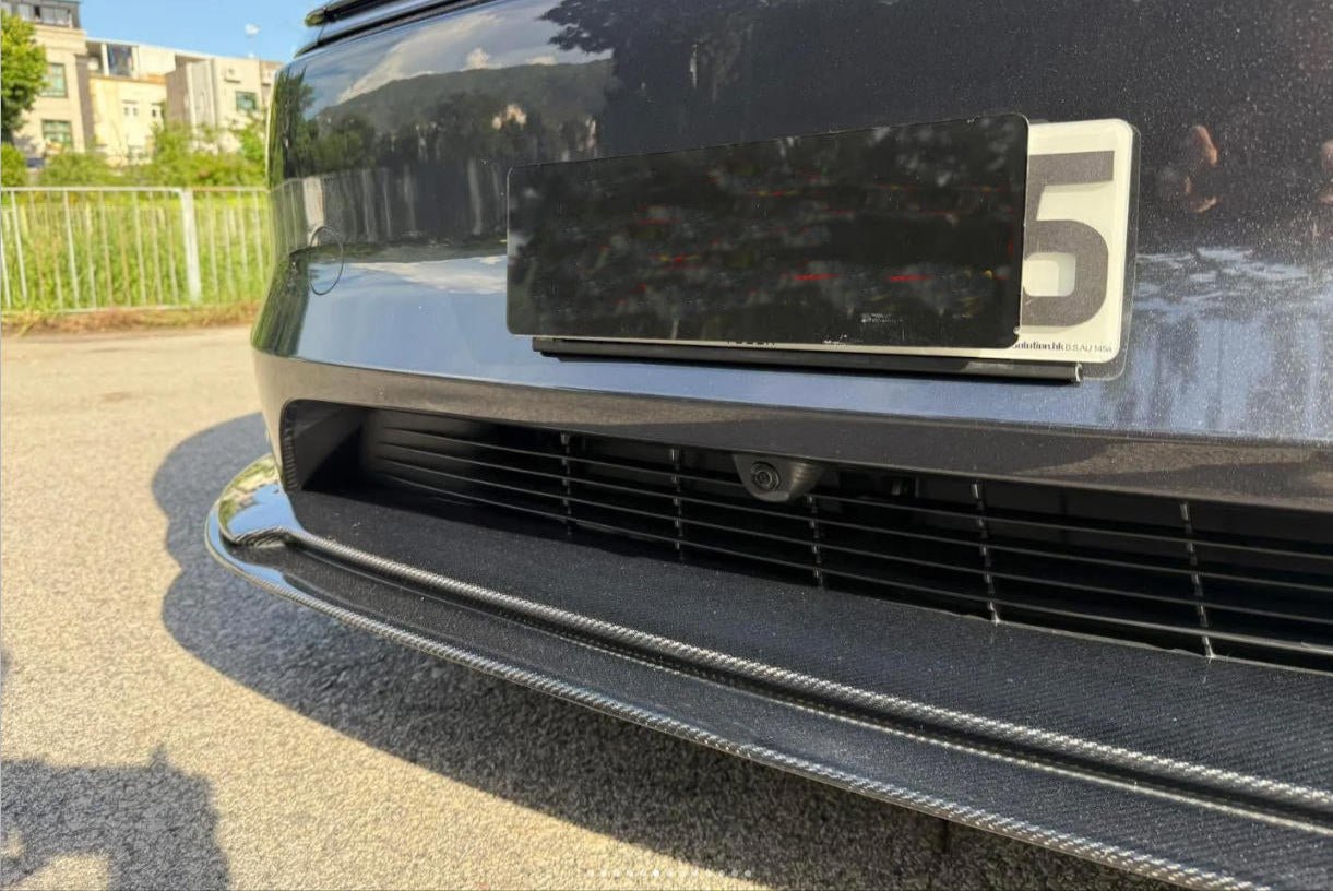 Dry Carbon Fiber Front Lip V2 - Tesla Model Y Juniper 2025 2026