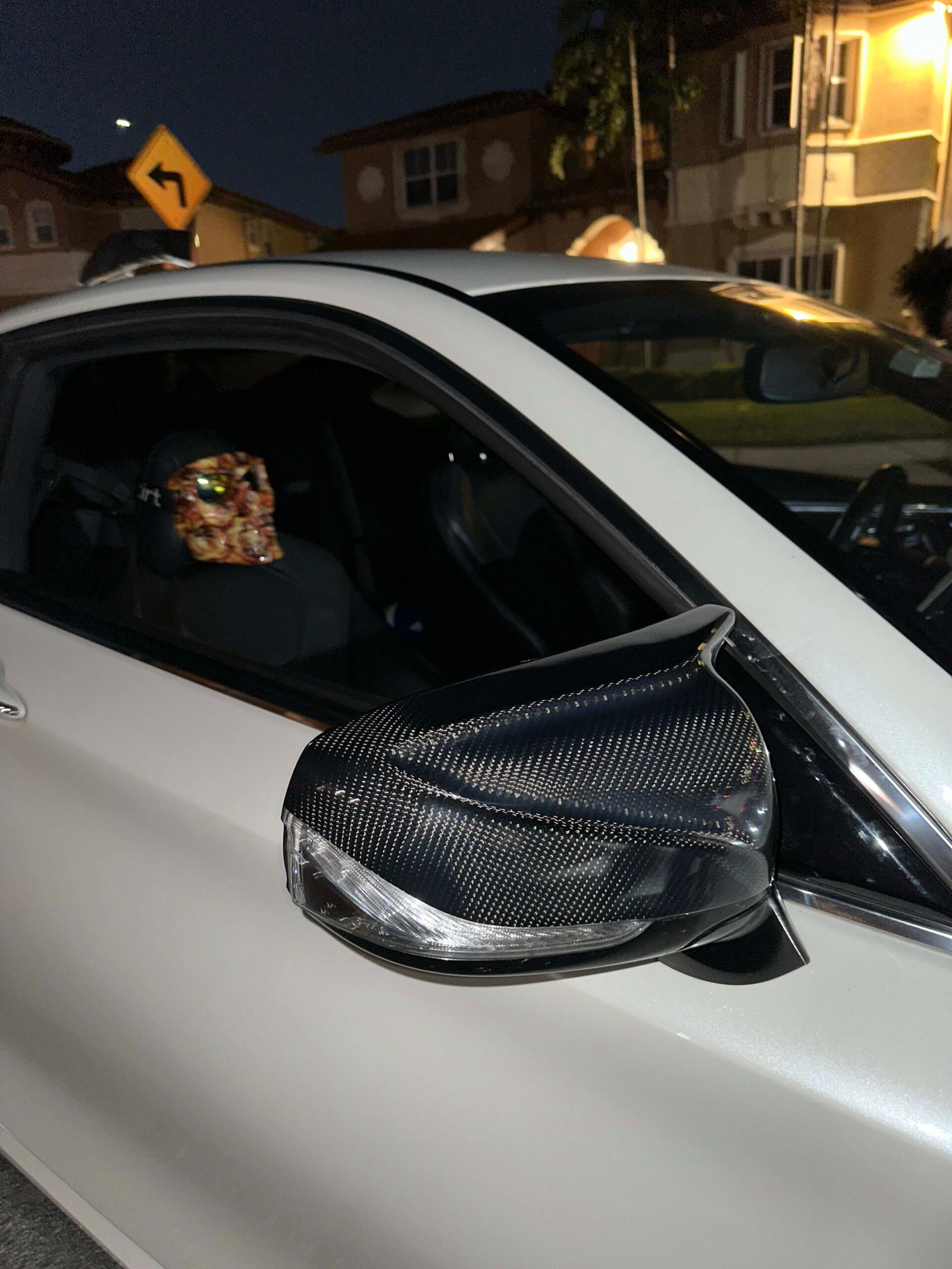 M Style V2 Carbon Fiber side Mirror Cap Replacement - Infiniti Q50 Q60 V2
