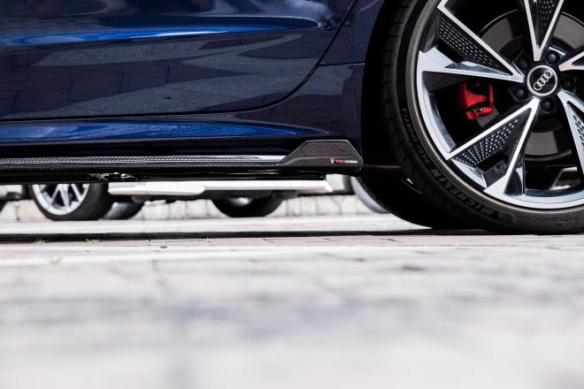 Prepreg Carbon Fiber Side Skirts Extensions - AUDI A7 S7 C8