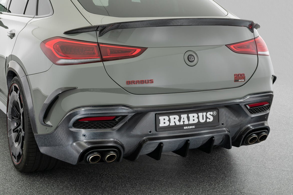 BRS Style Carbon Fiber Rear bumper Fascia Inserts - Mercedes Benz C167 GLE Class