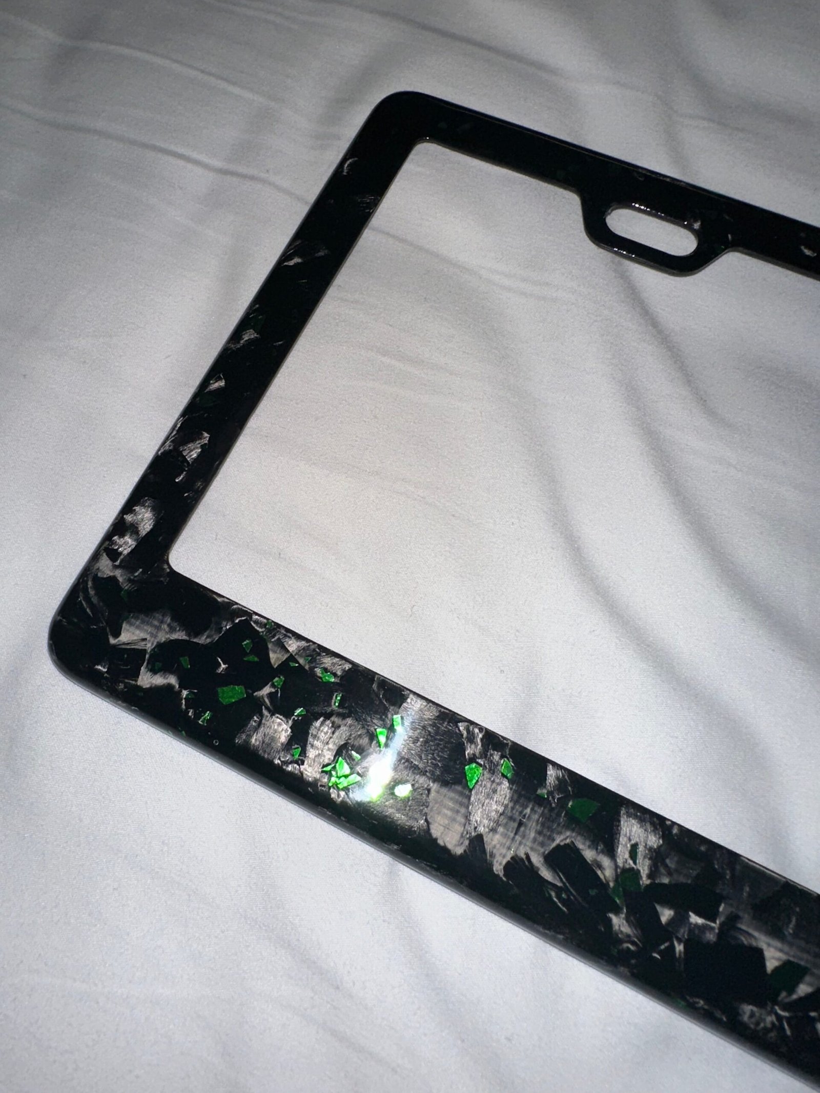 Colored Forged Carbon Fiber Universal License Plate Frame