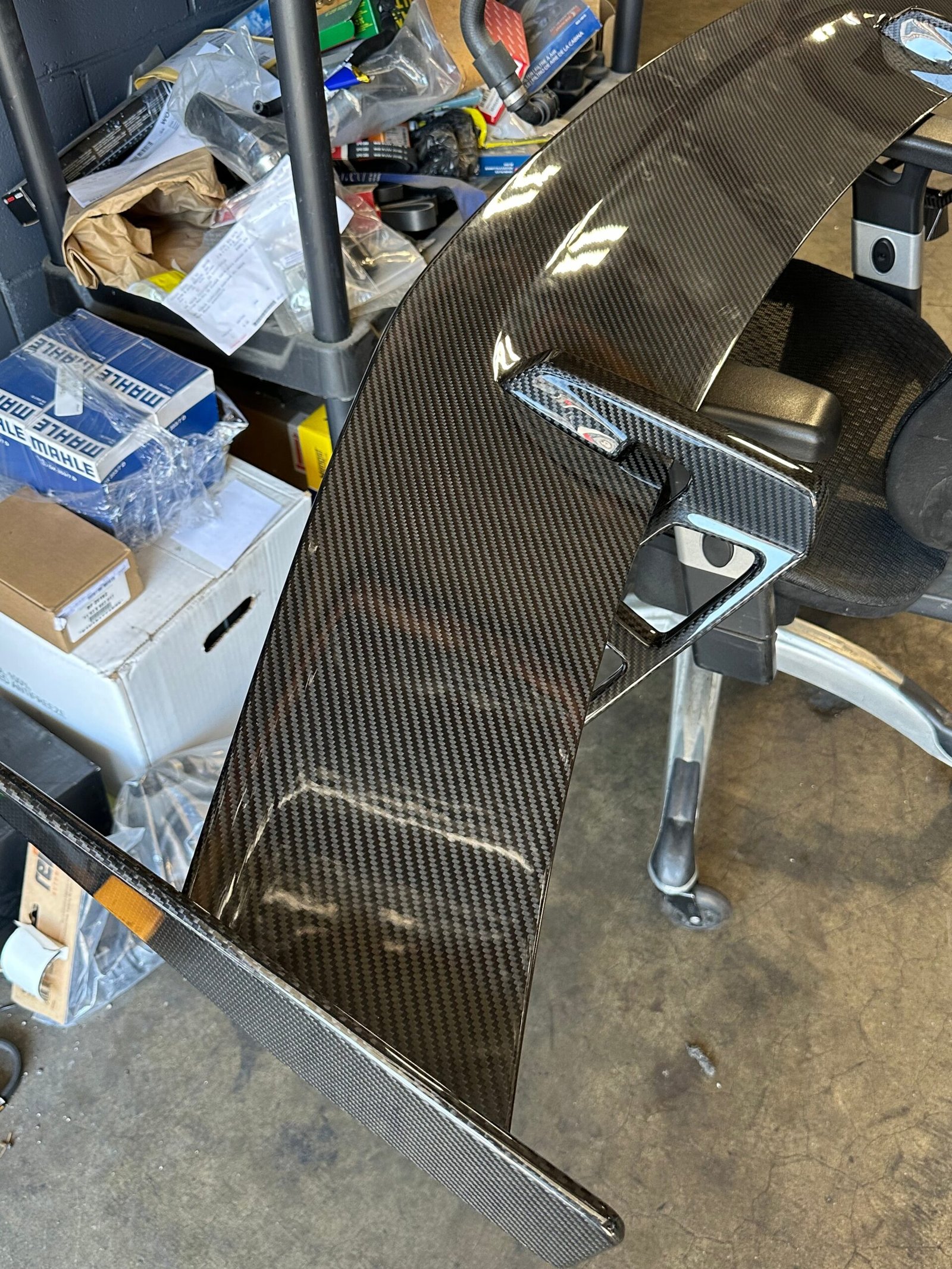 prepreg Carbon Fiber Performance Style V2 Rear High Rise Wing - Audi R8 V10 Gen 2 - 图片 13