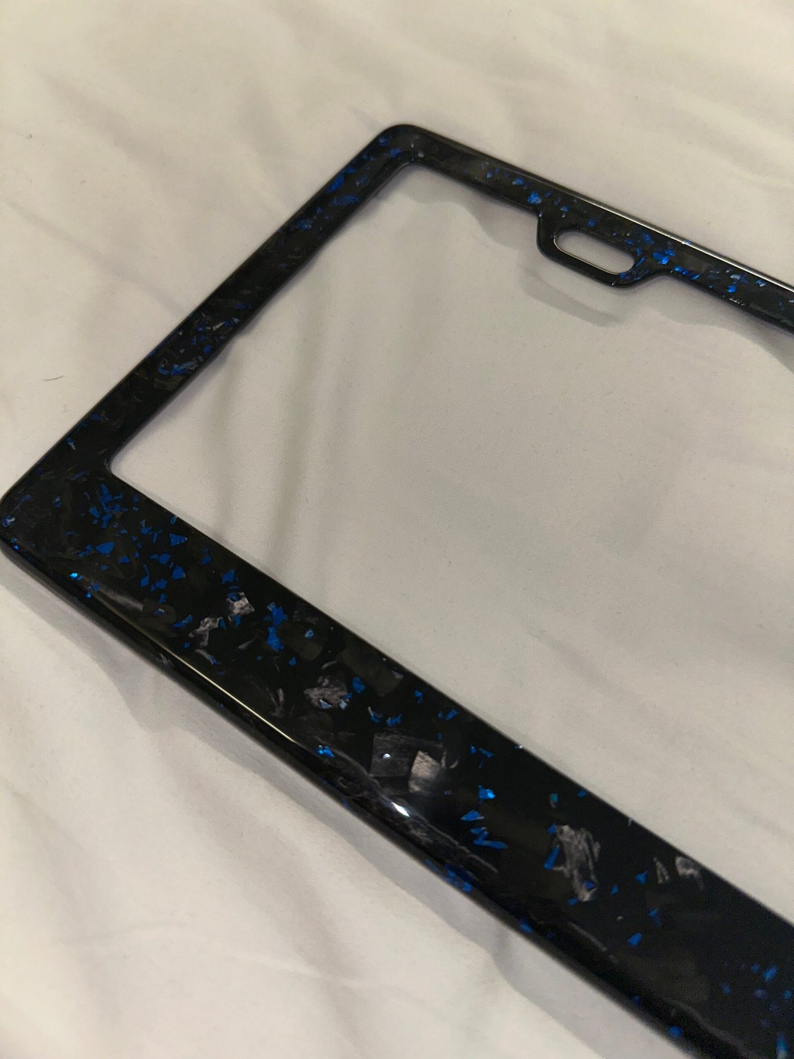 Colored Forged Carbon Fiber Universal License Plate Frame - 图片 8